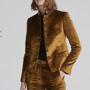 Rag & Bone Green Velvet Blazer Size 0